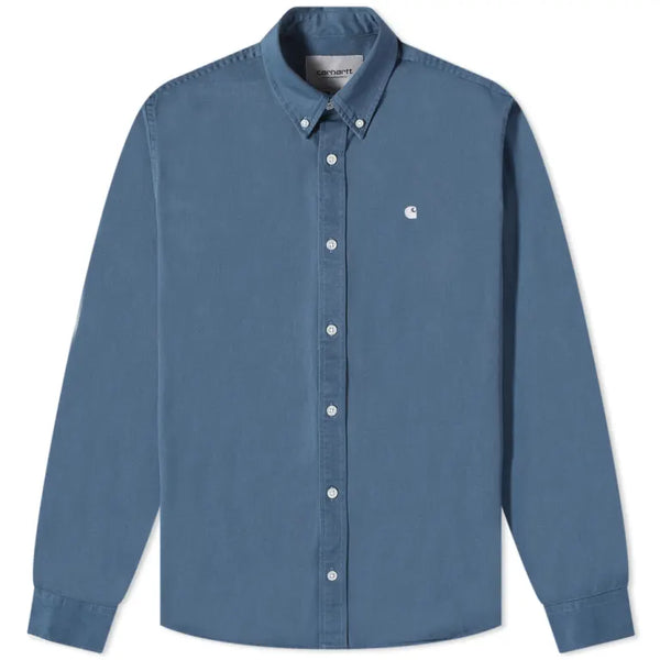 Carhartt L/S Madison Shirt - Storm Blue/Wax
