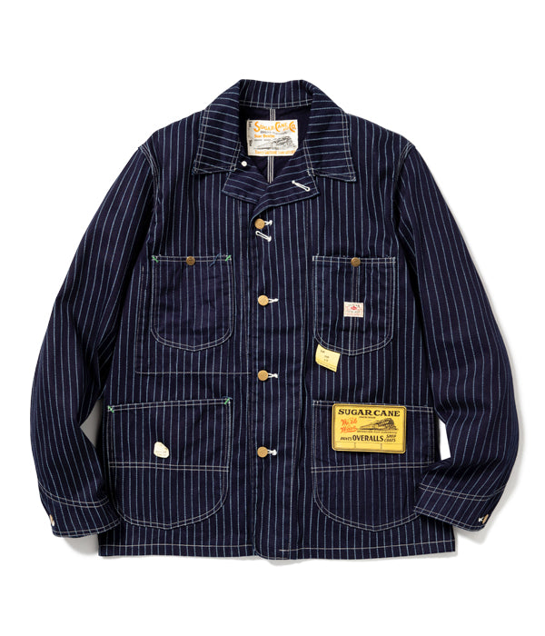SUGARCANE WABASH STRIPE WORK COAT - Elroy Clothing