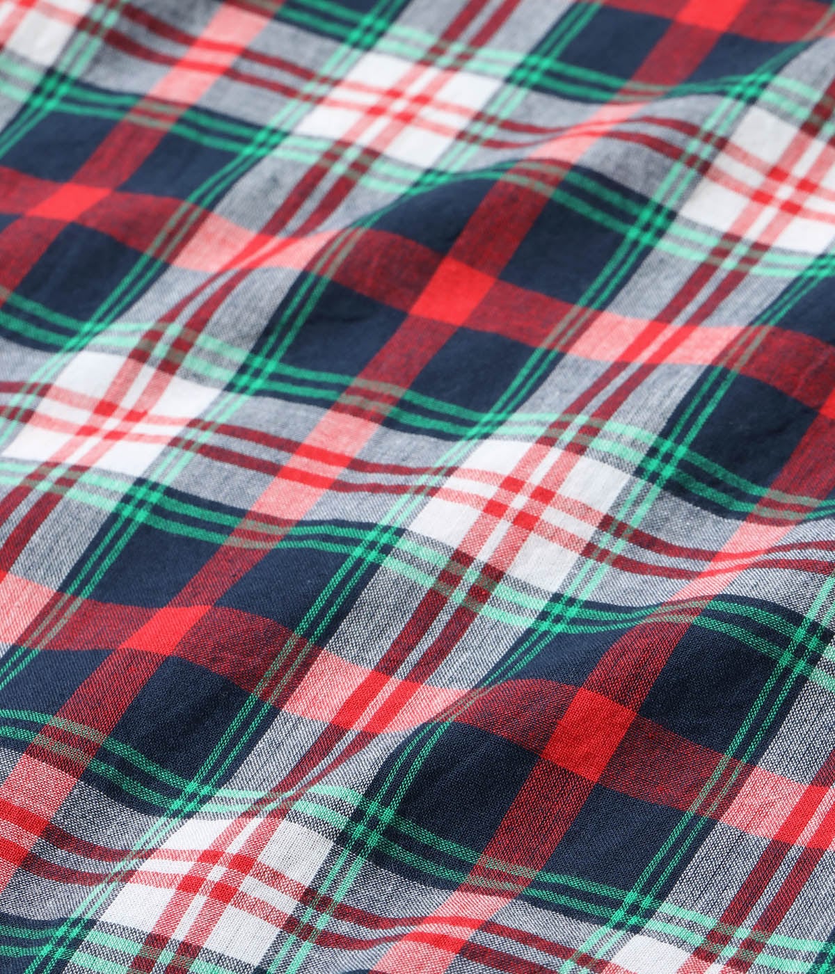 Sugarcane long sleeve MADRAS CHECK OPEN SHIRT