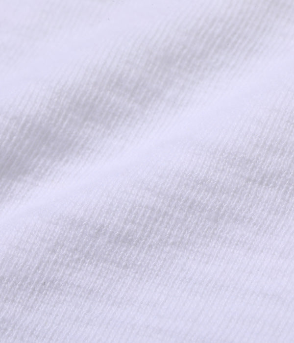 SUGARCANE BUZZ RICKSON&#39;S SLUB YARN HENLEY NECK T-SHIRTT - WHITE