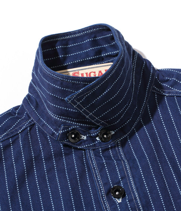 SUGARCANE FICTION ROMANCE WABASH STRIPE  8.5oz Work Shirt