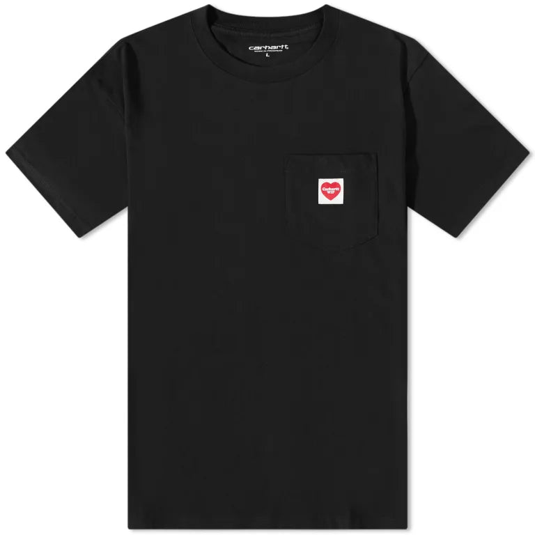 Carhartt Pocket Heart  T-Shirt - Black