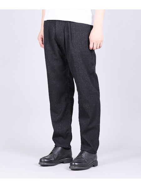 Japan blue JBJE1525 Sashiko wide tapered 5P Trouser - 11oz Black Sashiko