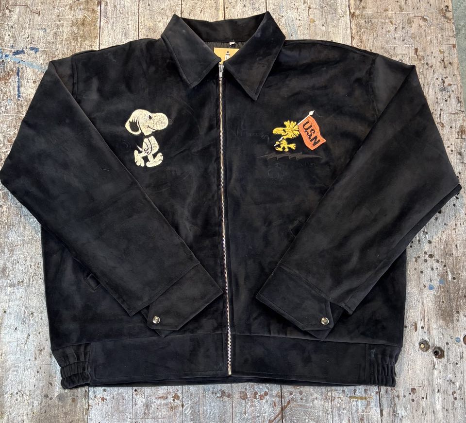 Embroidered Velvet Tour Jacket size XL