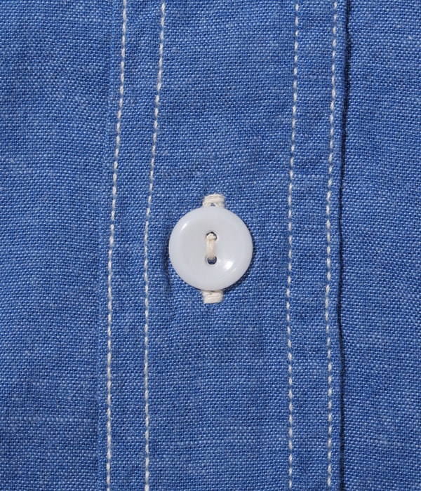 SUGARCANE VAT DYE CHAMBRAY WORK SHIRT - LONG SLEEVE