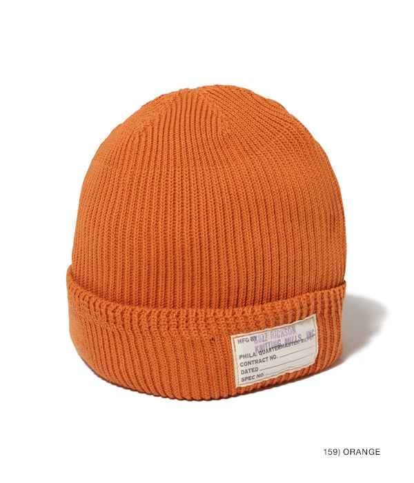 Sugarcane Buzz Rickson Cotton Watch Cap - Black, Navy and Orange