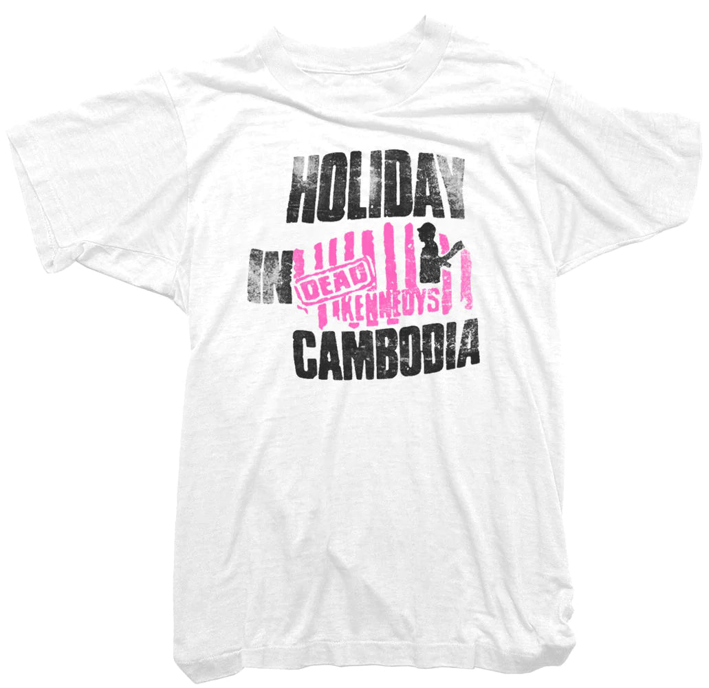 Worn Free Dead Kennadies &quot;Holidays In Cambodia&quot; Logo T Shirt