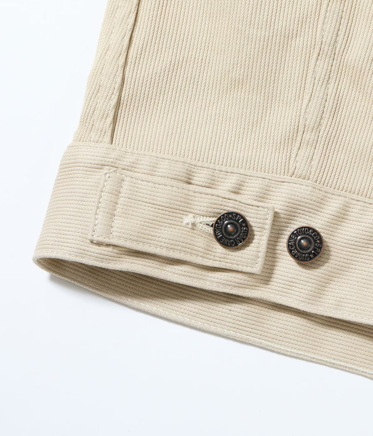 SUGARCANE TYPE 1962A COTTON PIQUE JACKET - OFF WHITE
