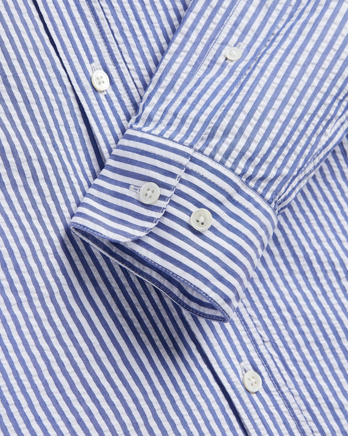 Portuguese Flannel Atlantico Long Sleeve Shirt - Blue Stripe