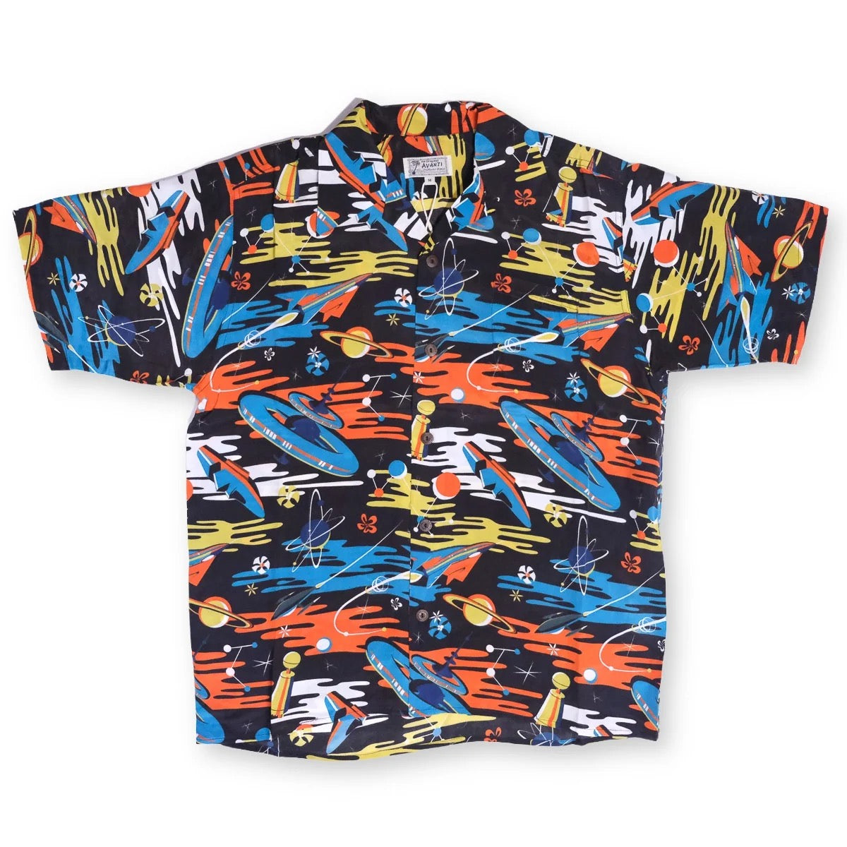 Avanti Hawaiian Shirt - MOOKIE SATO X AVANTI "SPACE AGE" - BLACK