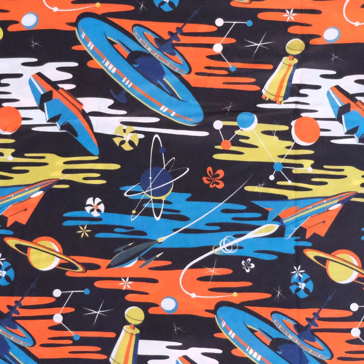 Avanti Hawaiian Shirt - MOOKIE SATO X AVANTI "SPACE AGE" - BLACK