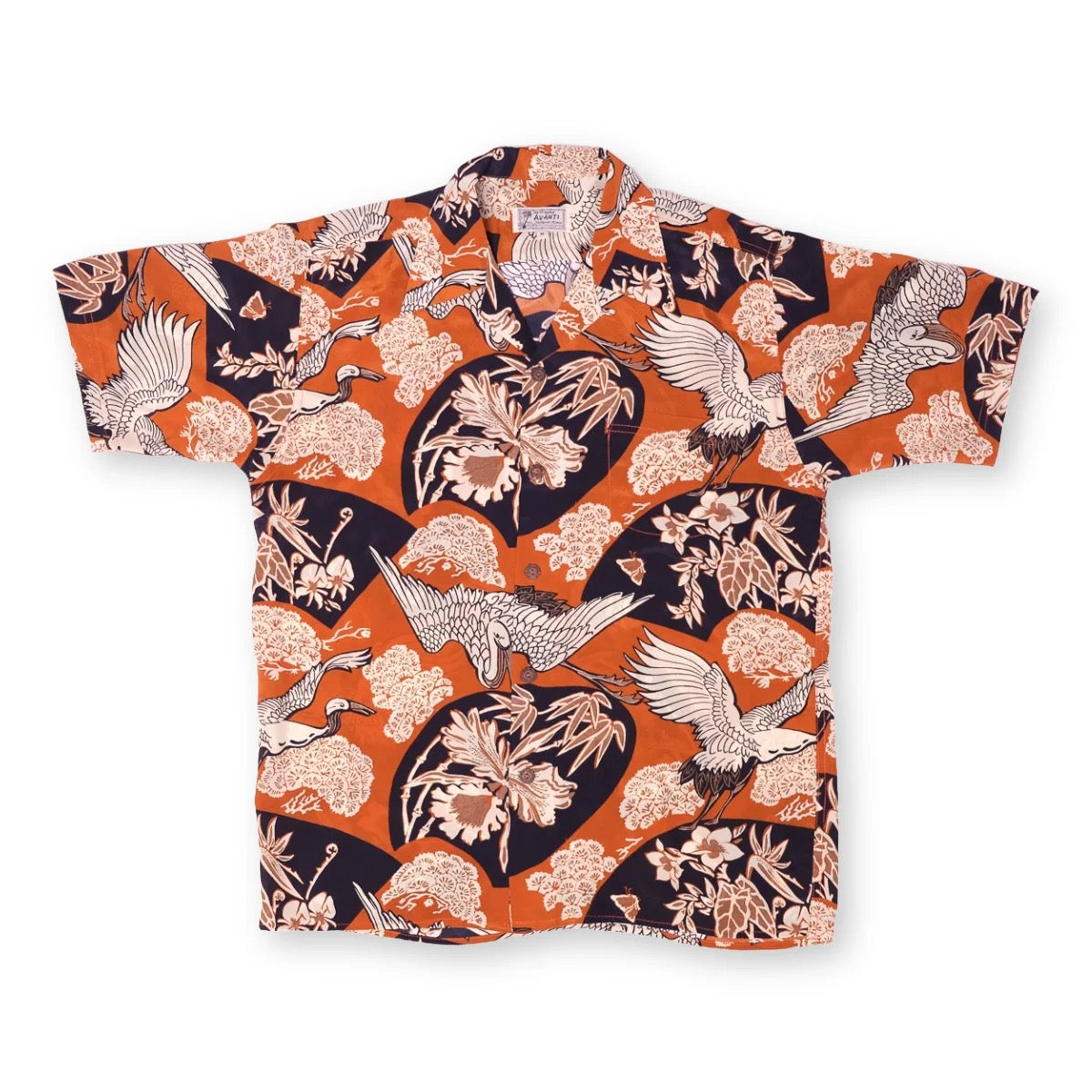 Avanti Hawaiian Shirt - GOOD FORTUNE - ORANGE