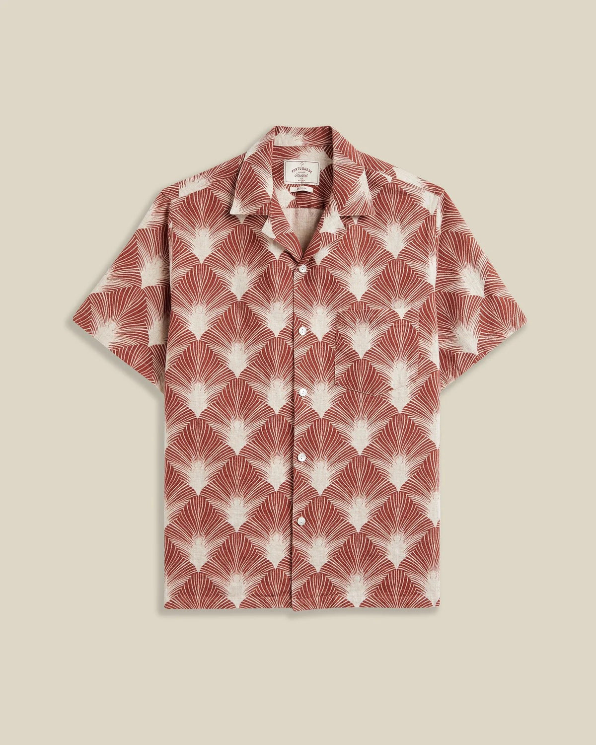 Portuguese Flannel Feathers Short Sleeve Shirt