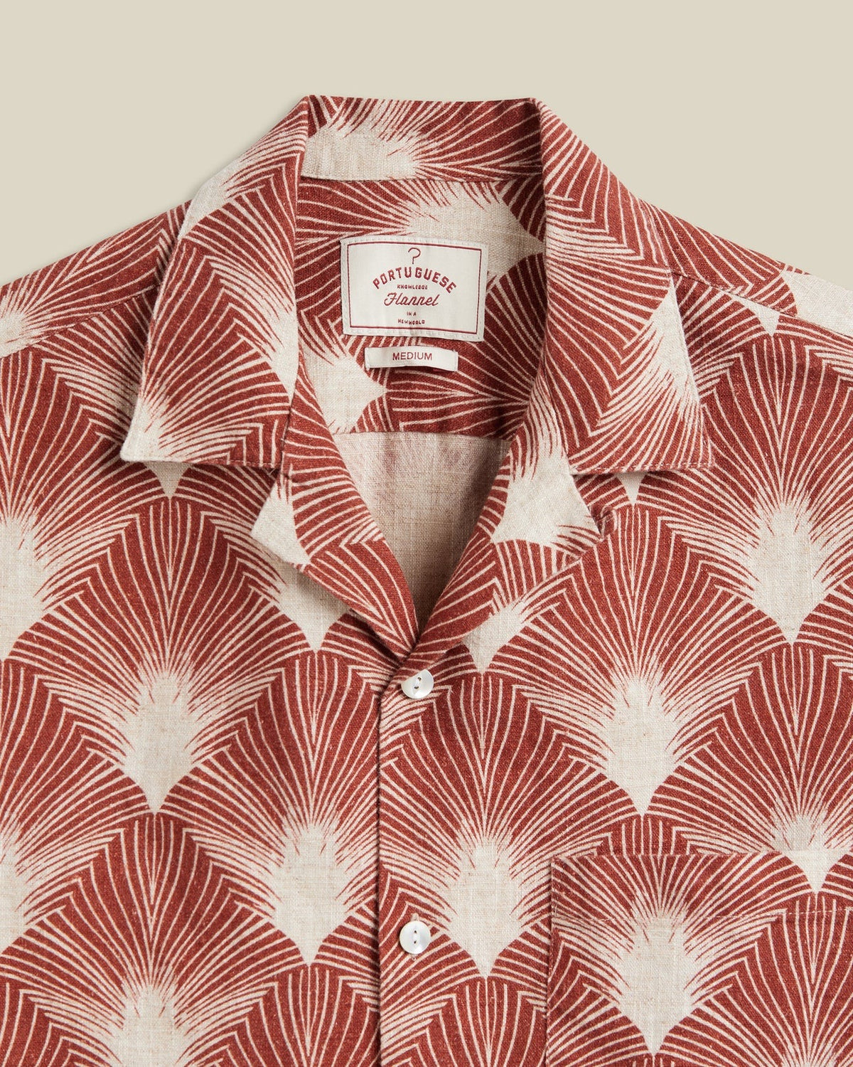 Portuguese Flannel Feathers Short Sleeve Shirt