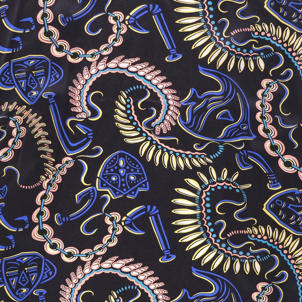 Avanti Hawaiian Shirt - MAKAU - BLACK