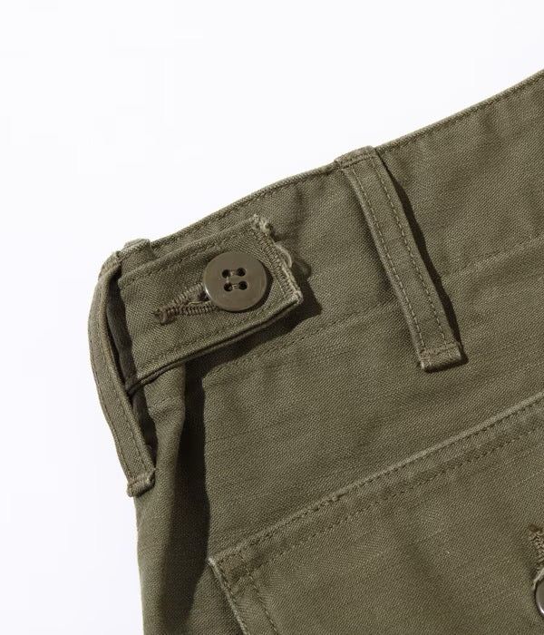 Buzz Ricksons - COTTON SATEEN OLIVE GREEN QM SHADE 107, TYPE Ⅰ, CLASS SHORTS