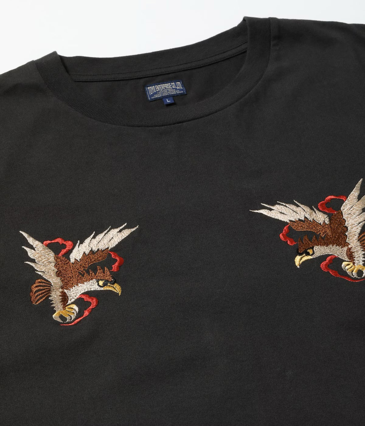 Toyo Tailor LONG SLEEVE SUKA T-SHIRT EMBROIDERED “EAGLE”