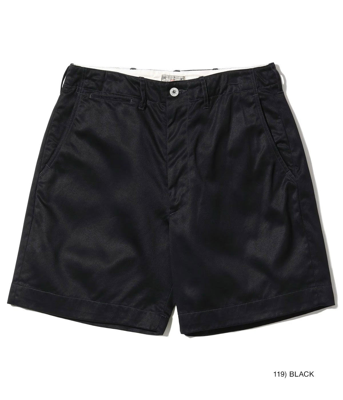 Buzz Ricksons - EARLY MILITARY CHINOS (MOD.) 1945 MODEL SHORTS - BLACK