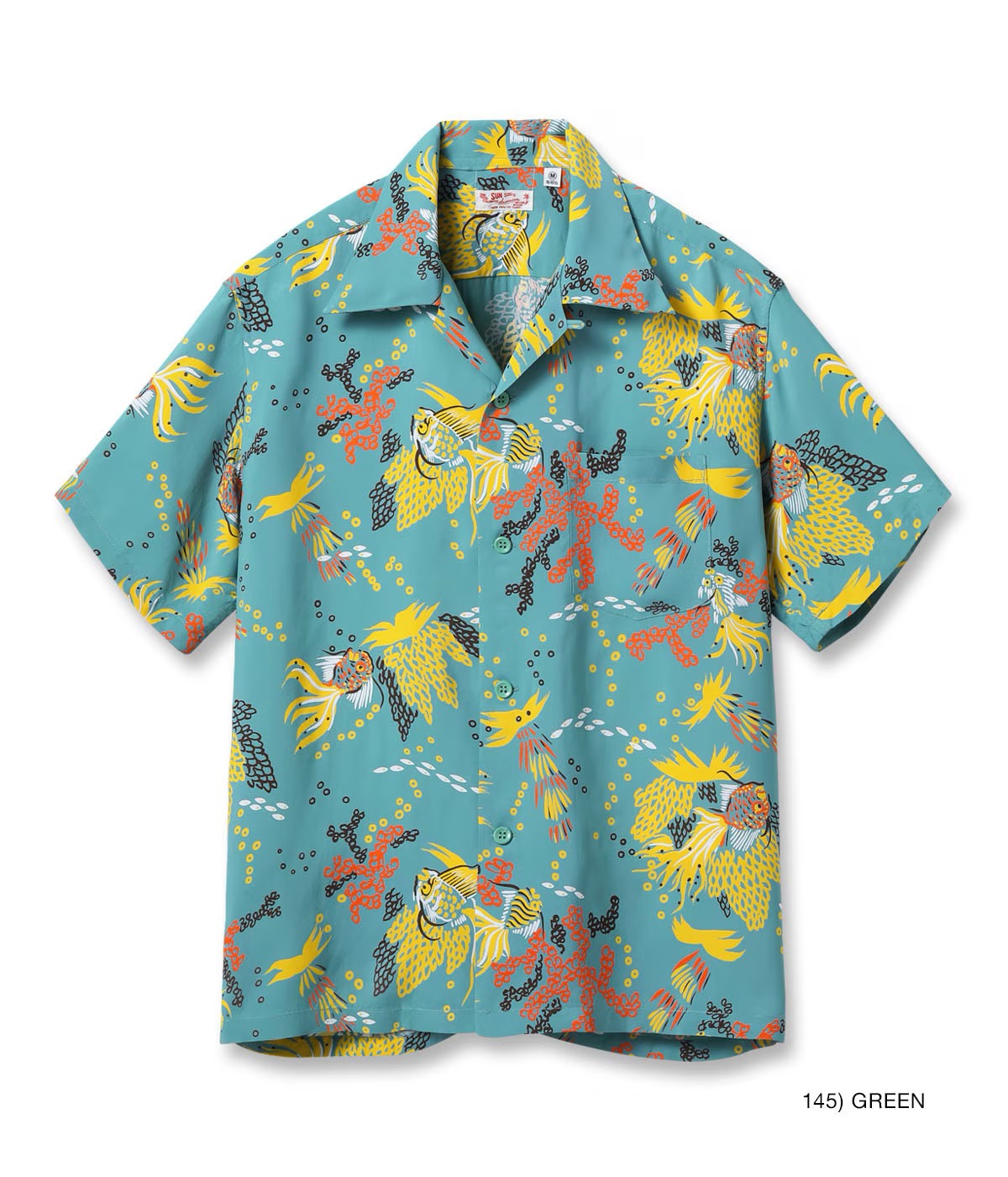 Sun Surf short sleeve Hawaiian shirt - “TROPICAL FISH”