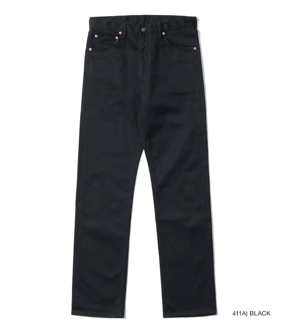Sugarcane 11oz. COTTON PIQUE ZIPPER FLY JEANS - BLACK