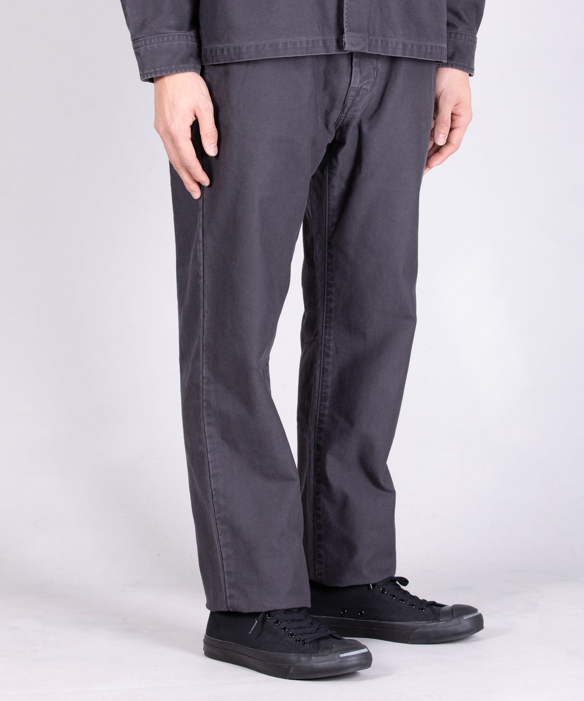 Japan blue Regular Fit Trousers - Black