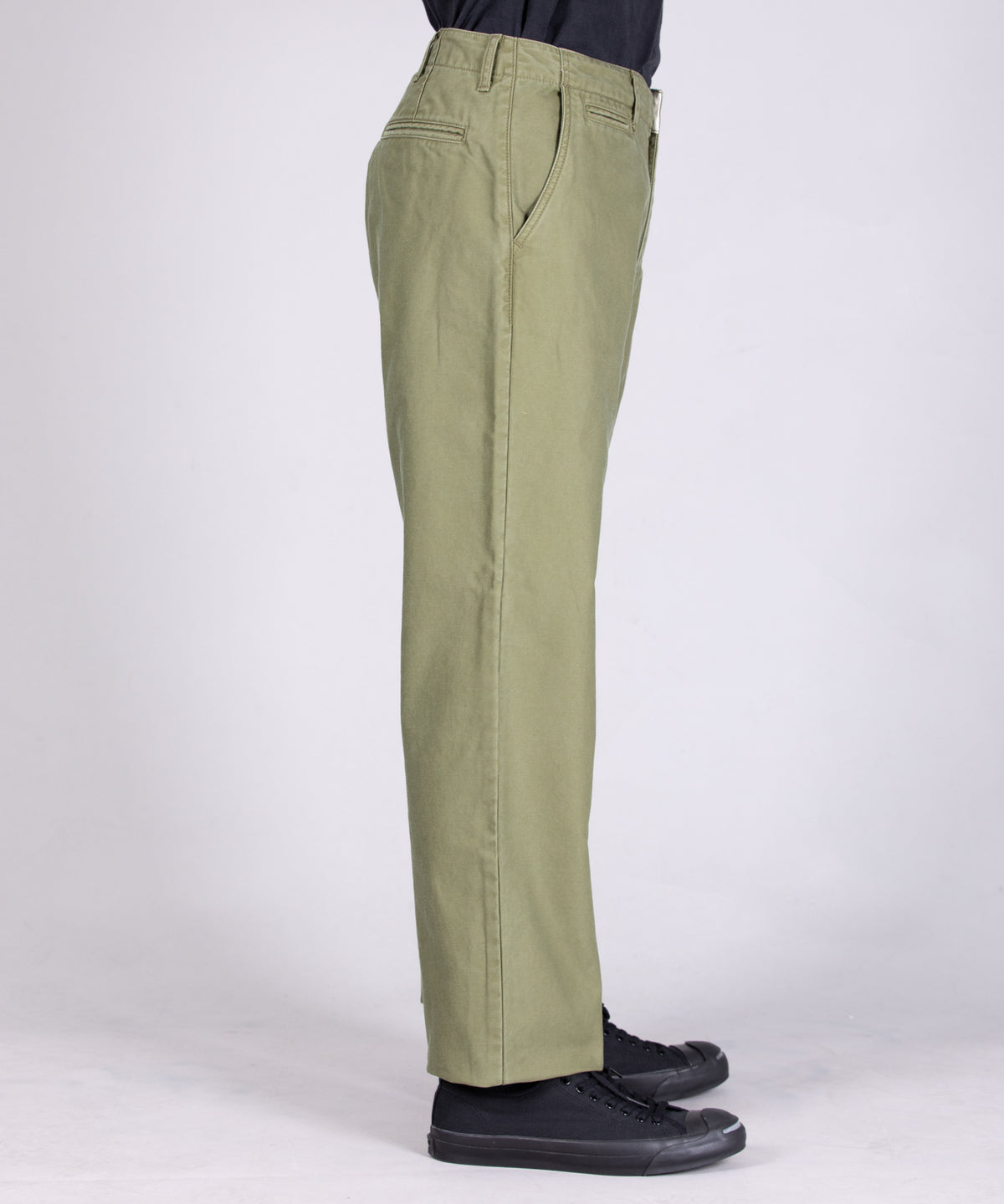 Japan blue Regular Fit Trousers - Olive Drab