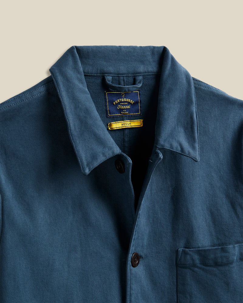 Portuguese Flannel Labura Jacket - Navy Blue