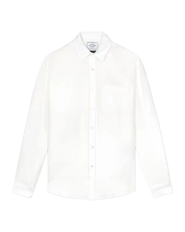 Portuguese Flannel Linen Long Sleeve Shirt - White