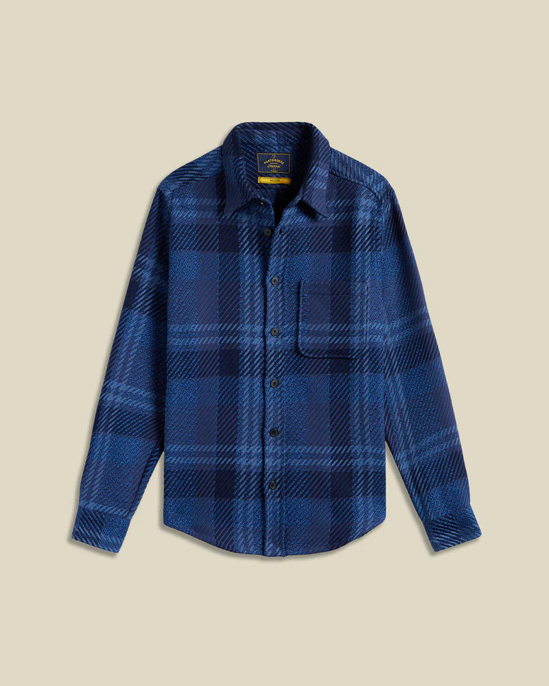 Portuguese Flannel Upper Overshirt - Blue