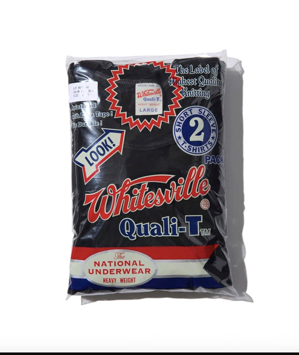 WHITEVILLE 2-PACK T.SHIRTS - BLACK
