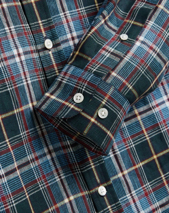 Portuguese Flannel Handle Long Sleeve Linen Shirt