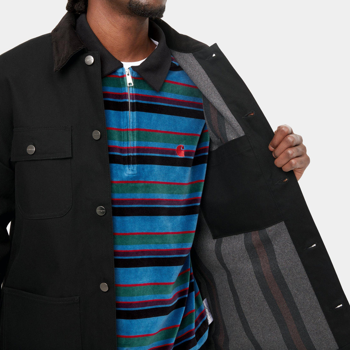 Carhartt Michigan Coat - Rigid Black Blanket Lined