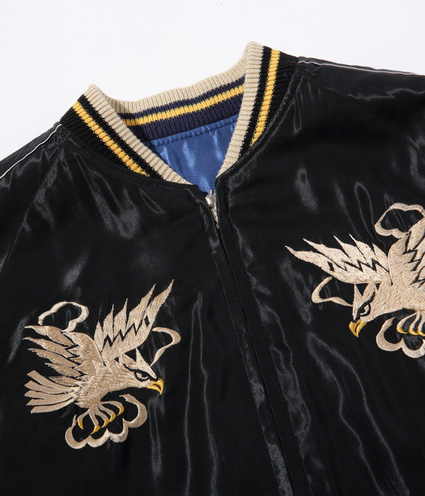 SUGARCANE TAILOR TOYO Early 1950s Style Acetate Souvenir Jacket “EAGLE” × “DRAGON &amp; TIGER”