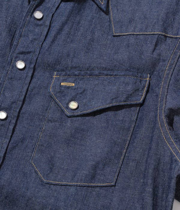 Sugarcane Western Cut Denim Workshirt