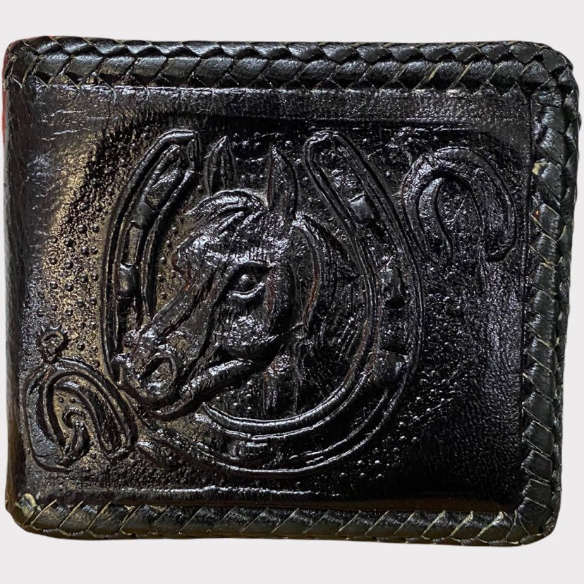 Western Motif Embossed Leather Wallet