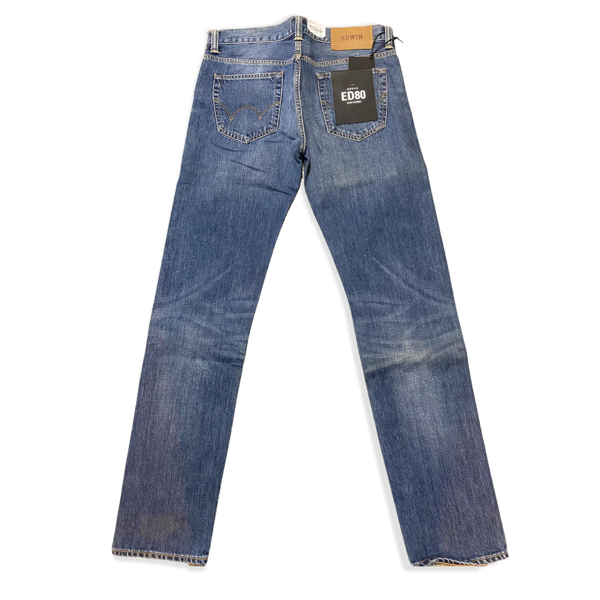 Edwin ED 80 Slim Tapered Kingston Blue Denim Clean Wash