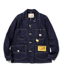 SUGARCANE WABASH STRIPE WORK COAT - Elroy Clothing