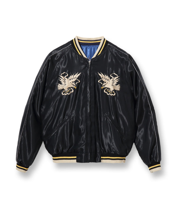 SUGARCANE TAILOR TOYO Early 1950s Style Acetate Souvenir Jacket “EAGLE” × “DRAGON &amp; TIGER”