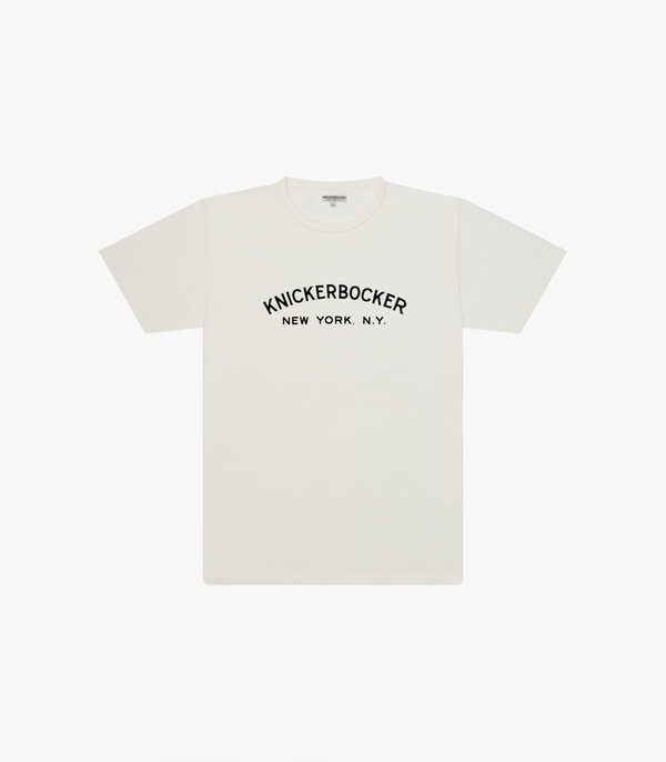 Knickerbocker Core Logo T Shirt - Milk