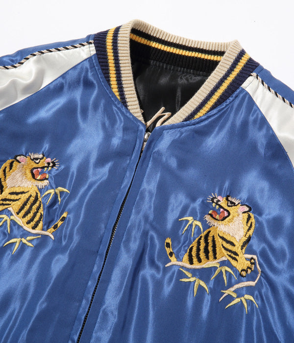 SUGARCANE TAILOR TOYO Early 1950s Style Acetate Souvenir Jacket “EAGLE” × “DRAGON &amp; TIGER”