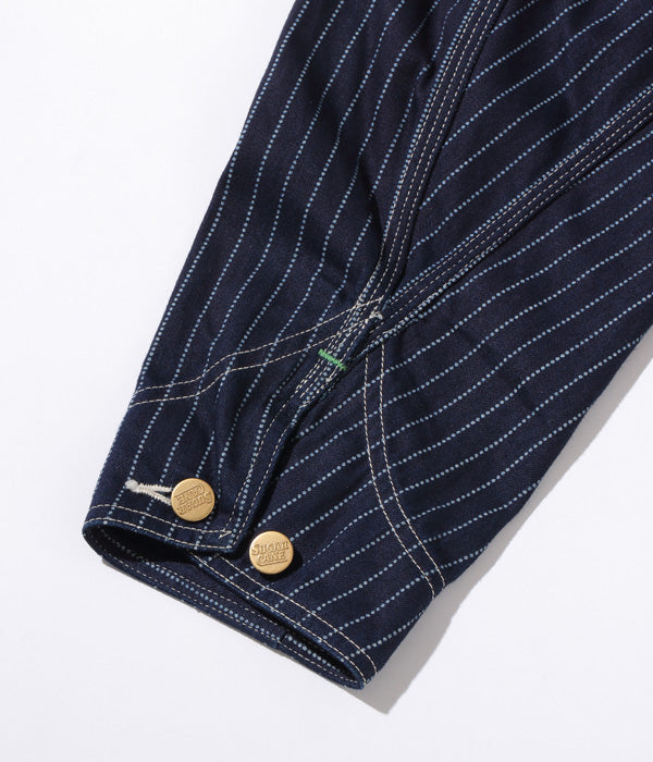 SUGARCANE WABASH STRIPE WORK COAT