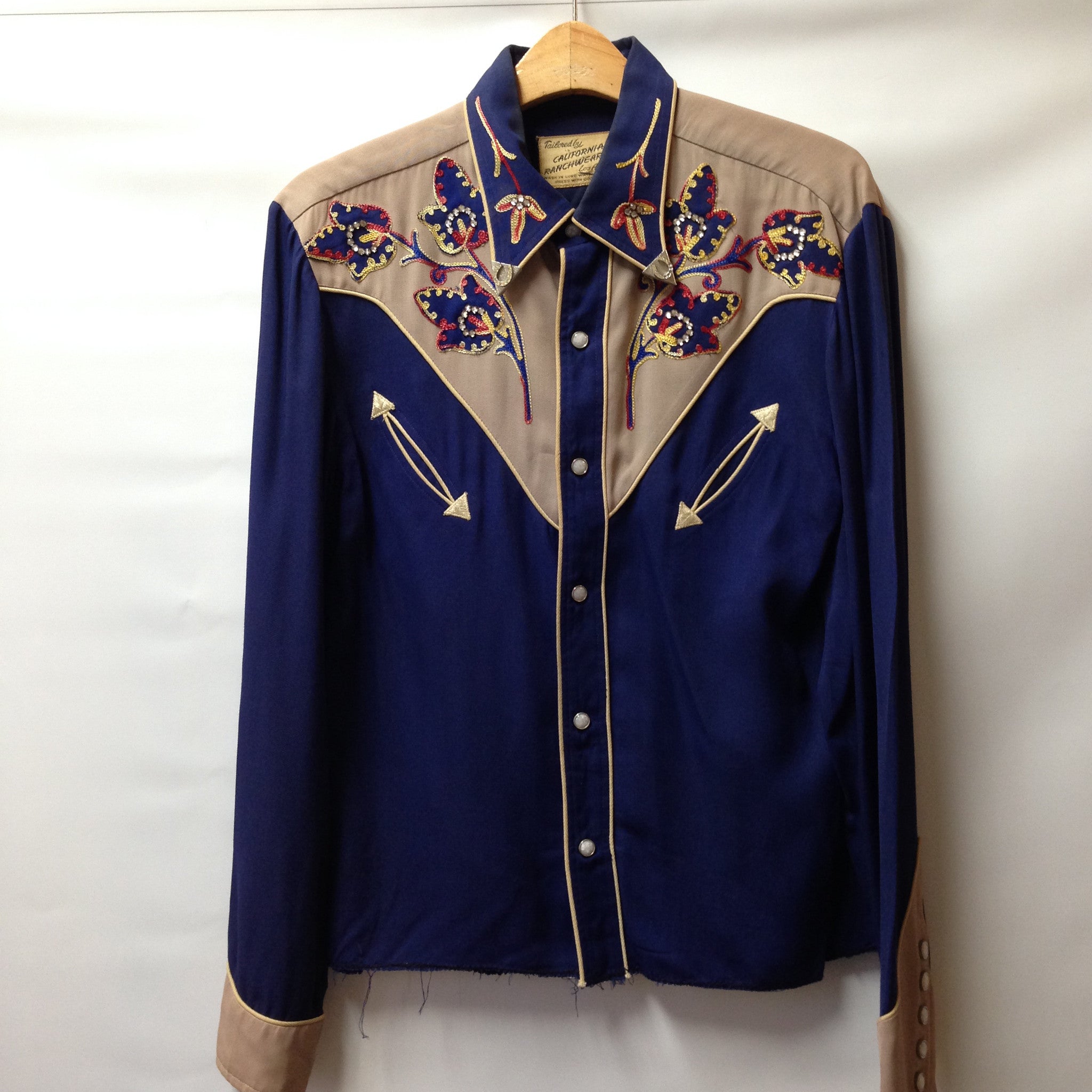 Men's California Ranchwear Gaberdine Western Shirt Elroy Clothing