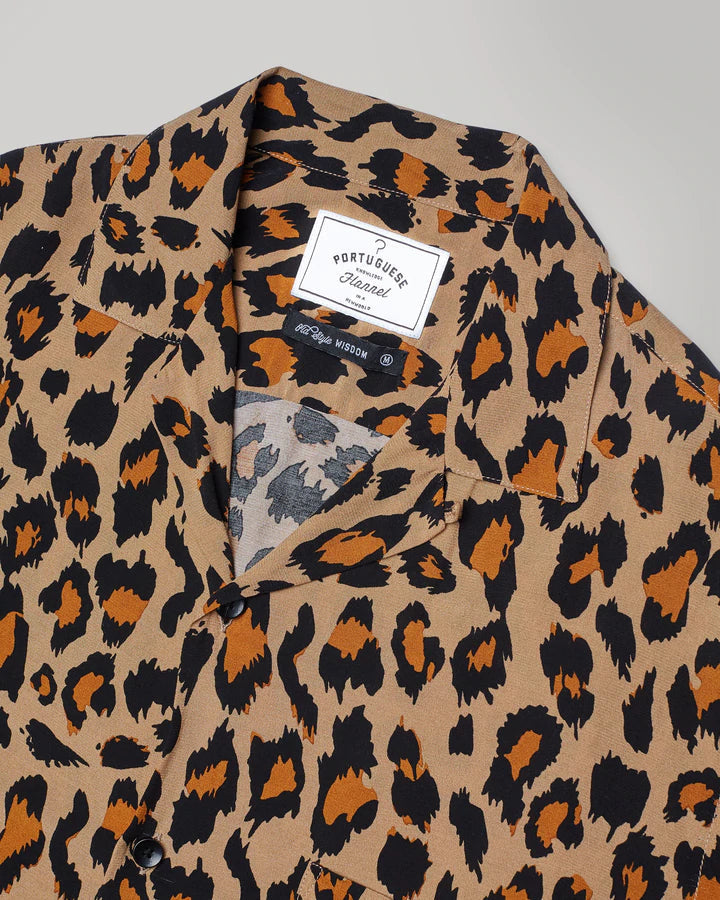 Portuguese Flannel Leopard Short Sleeve Shirt - Leopard