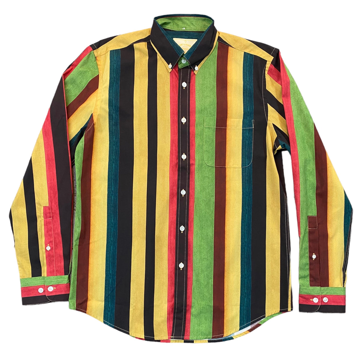 Portuguese Flannel Long Sleeve Shirt - Painting Stripes